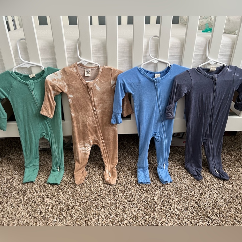 Larkspur Baby Company Bamboo Zippy Footie Bundle